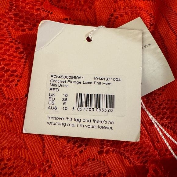 Missguided Red Lace Dress - Picture 3 of 3